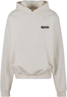 MJG Heavy Oversized Hoody – logotyp bröst, stor grafik rygg – ready for dye