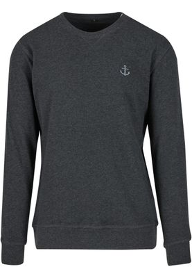 Ankare bröst Anchor Sign EMB Light Crew Sweatshirt – charcoal