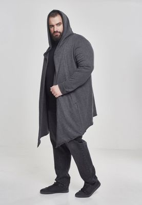 Lang cardigan med hætte mænd