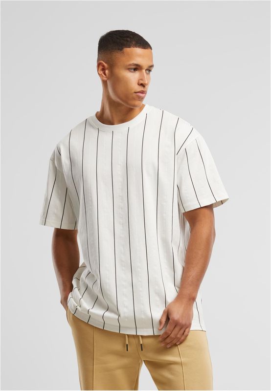 Printed Pinstripe Tee i klassisk stil