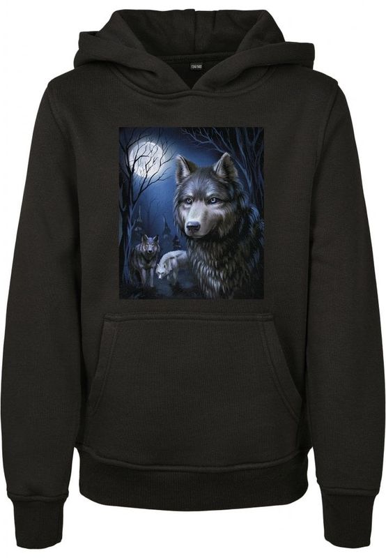 Wolf hoodie børn