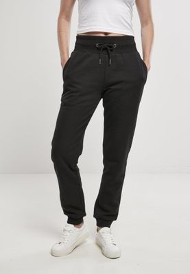 Black jogging pants with high waist lady