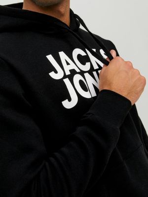 Black Jack and Jones logo hoodie men