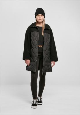 Ladies Oversized Sherpa Quilted Coat