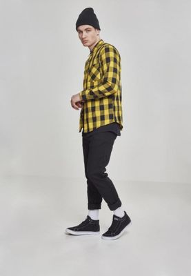 Flannel shirt black/yellow