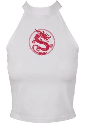 Short top with dragon