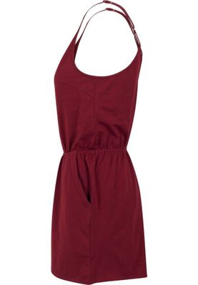 Jumpsuit with narrow shoulder straps