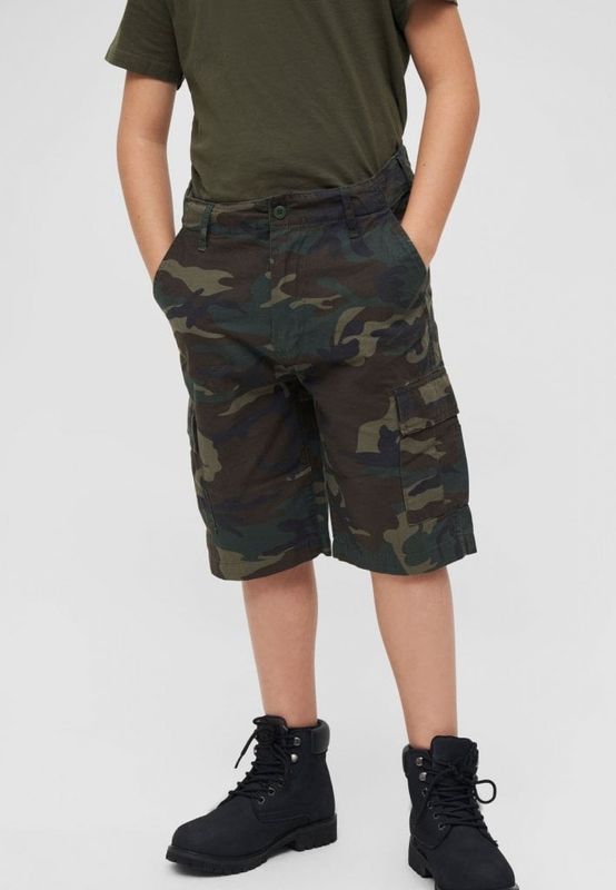 BDU shorts børn - woodcamo