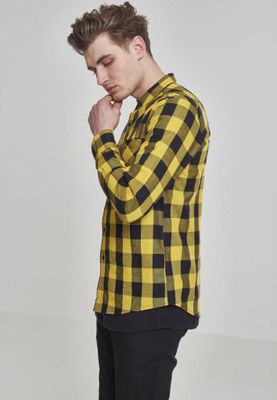 Flannel shirt black/yellow