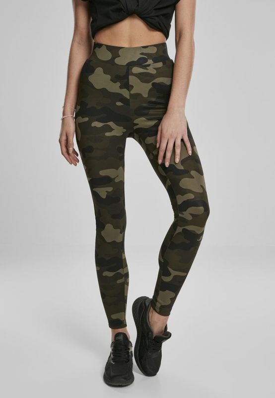 Camo leggings with high waist