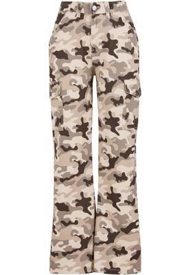 Byxor med kamouflage mönster – beige camo