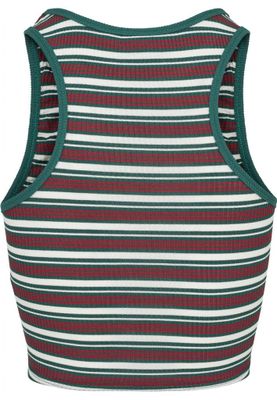 Stribet sweater uden arme
