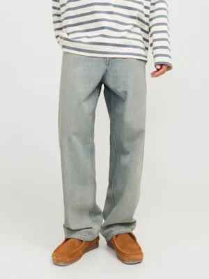Blågrå baggy fit jeans herr - ALEX