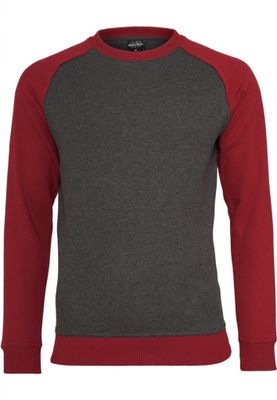 Tvåfärgad raglan sweatshirt