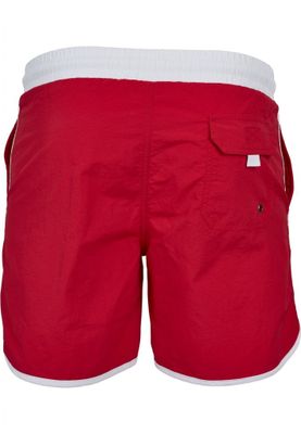 Retro Swimwear Red/White Mens