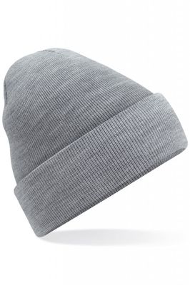 Gray beanie in acrylic yarn