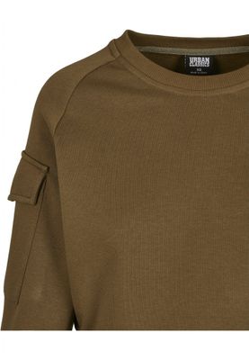 Short sweatshirt with arm pockets ladies
