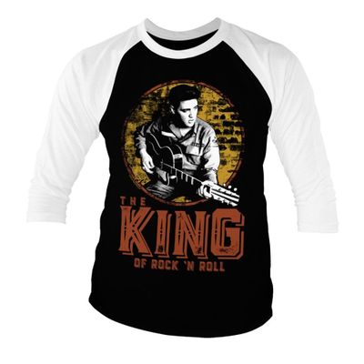 Elvis Presley - The King Of Rock 'n Roll Baseball 3/4 Longsleeve