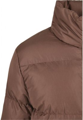 Ladies Short Peached Puffer Jacket
