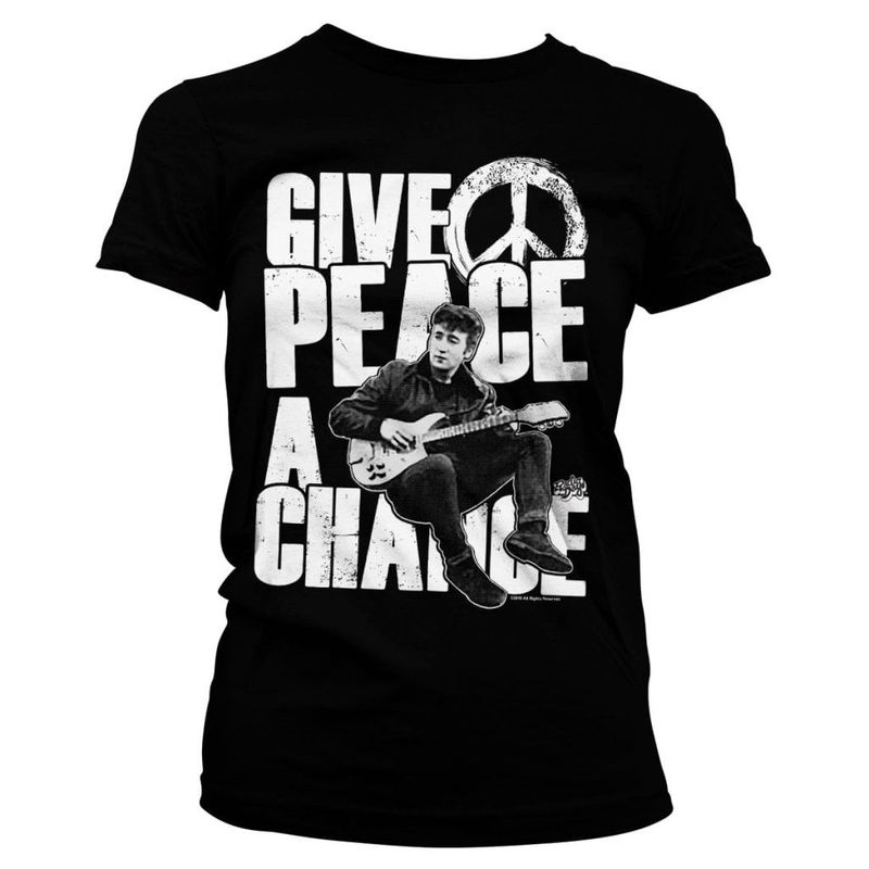 John Lennon - Give Peace A Chance girly T-shirt