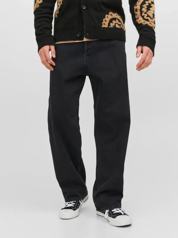 Svarta baggy fit jeans herr - ALEX