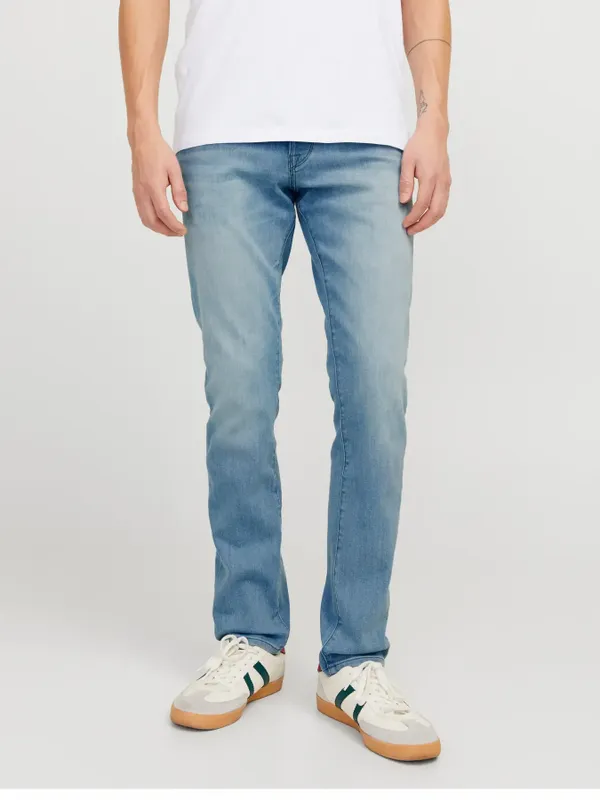 Slim fit jeans GLENN fox för herr – blue denim