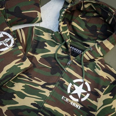 Allied Star U.S. Army camo zipped hoodie