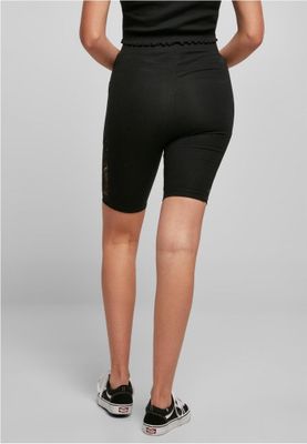 Short cycling pants with lace and high waist