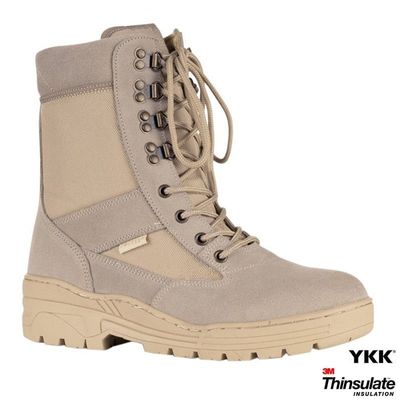 Combat boots YKK zipper