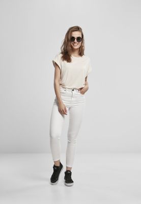 Ladies top with rolled up arms