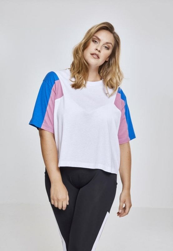 Ladies 3-Tone Short Oversize Tee