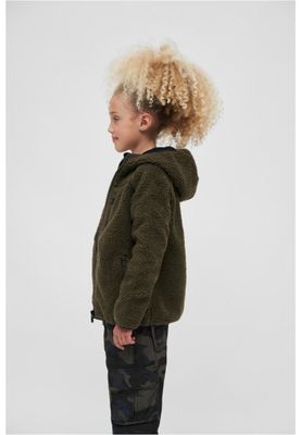 Olive teddy jacket - Kids