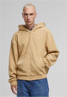 Jaquard Velvet Zip-Hoody