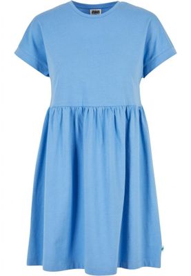 Afslappet T-shirtkjole med rynket nederdel