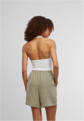 Halterneck Jersey Top i Modern Stil