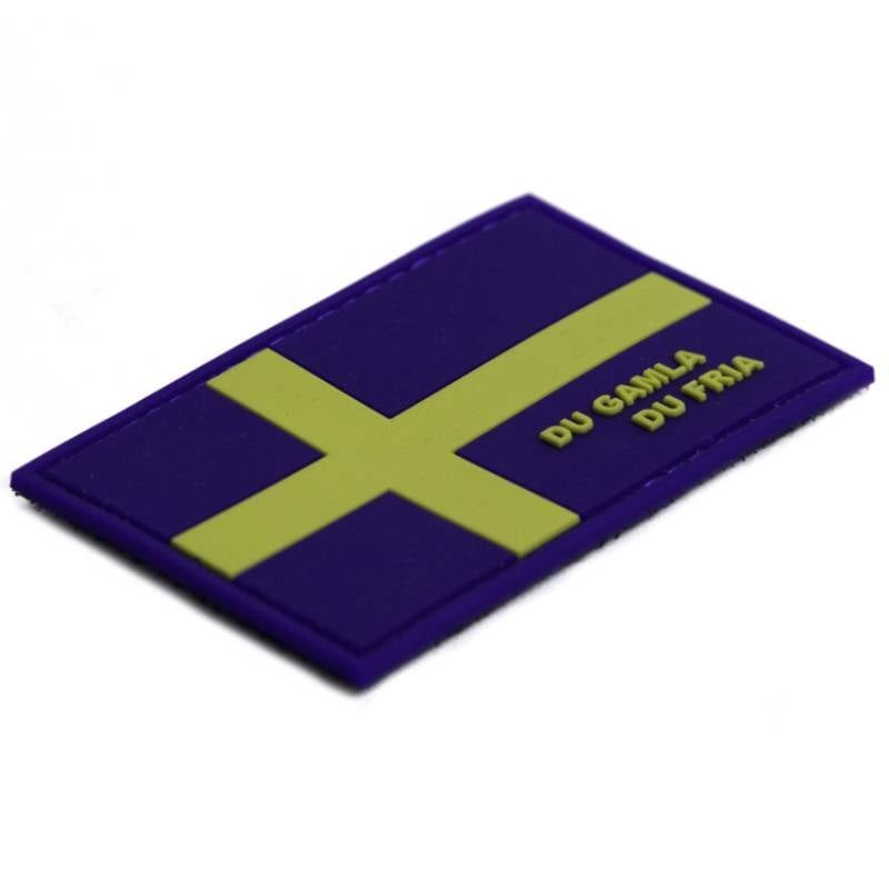 Svensk Flag "Du Gamla Du Fria" PVC Patch