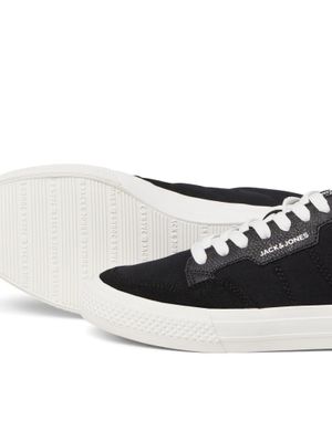 Black sneaker suede-like material