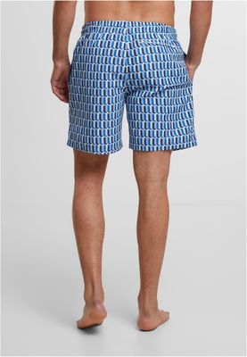 Pattern Swim Shorts – Blå Retrodesign