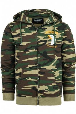 101st Airborne Eagle camo zipped hoodie