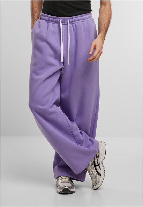 Fluffy Wide Leg Trackpants Långa byxor – electriclilac