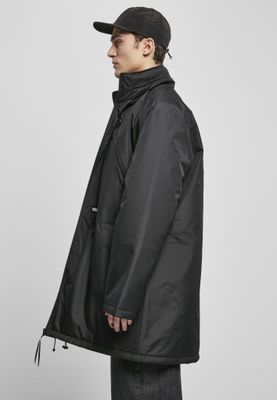 Knee-length black jacket men
