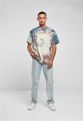 Oversize batikmönstrad T-shirt herr