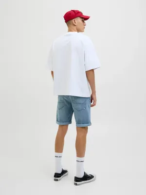 Blå jeansshorts i klassisk regular fit