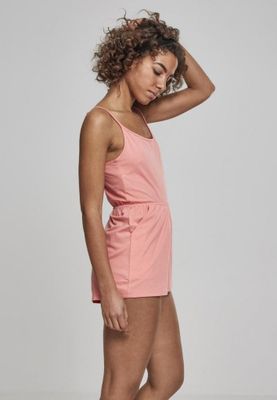 Jumpsuit with narrow shoulder straps