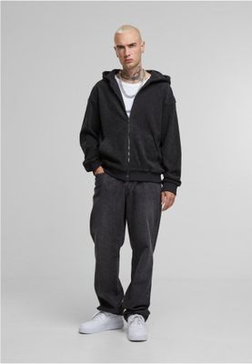 Jaquard Velvet Zip-Hoody