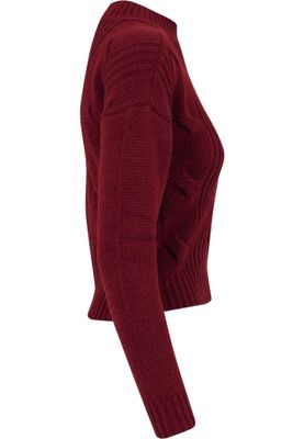 Sweater with braid pattern lady