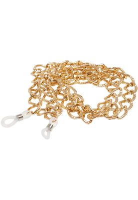 Solglasögon med guld kedja – bärnsten/guld