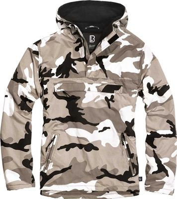 Wind jacket with fleece lining camouflage