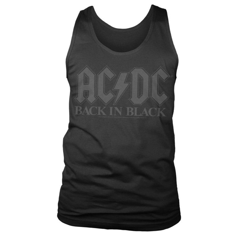 AC/DC Back in black men's tank top