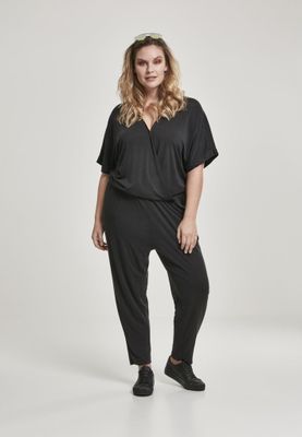 Black jumpsuit lady plus size